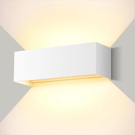 Apliques de pared para jardín，lámpara LED blanca de 3000 K para exteriores，iluminación exterior ajustable para fachadas de aluminio (1/2)