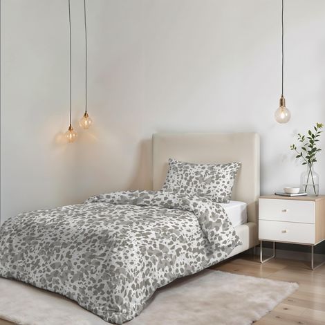 Parure de Housse de Couette sans Repassage Karma - Ensemble Housse de Couette - Lit 1,5 Place, Microfibre - Housse 200x200 cm + Rabat et 1 taie d'oreiller 50x80 cm (1/5)