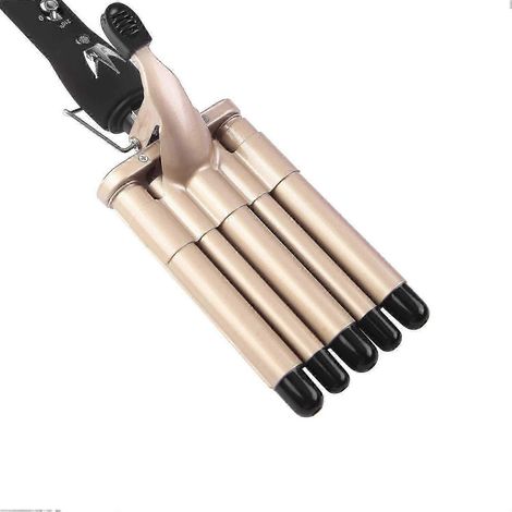 Fer à friser à 5 têtes - 13 mm en céramique tourmaline, double tension 110 V-240 V, chauffe rapide, compatible avec les boucles ondulées (1/5)