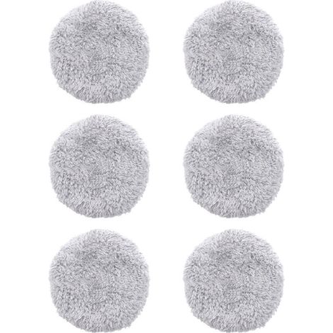 6-teiliges Set waschbarer Ersatz-Wischmopptücher für den Fensterputzroboter HOBOT 168/188, Mikrofaser-Wischmopppads, wiederverwendbares Zubehör, Modell: Grau, 6-teilig, von DEBUN (1/2)