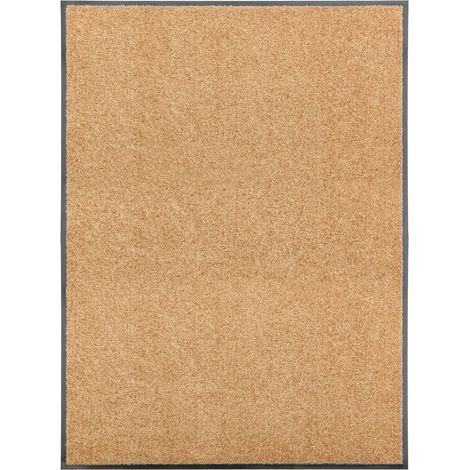 Paillasson lavable, crème, 90 x 120 cm (1/5)
