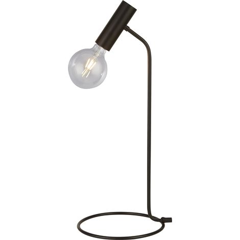 Lampada Da Scrivania Industrial-Nordico Dulwich Acciaio Nero 1 Luce E27 (1/5)