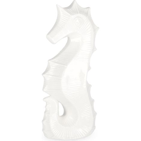 Cavallucci marino favignana realizzato in porcellana con diverse tonalità di colore -9x 6.7 x h 19.6cm / Corallo (1/4)