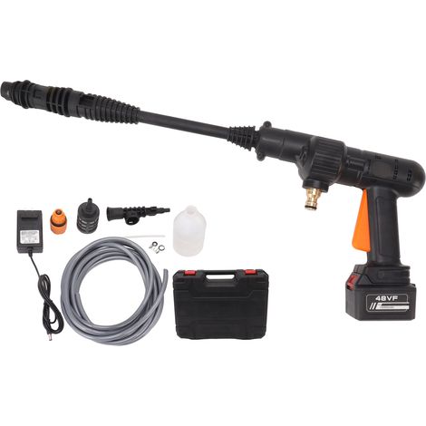 Nettoyeur haute pression sans fil à batterie, pistolet à pression portable pour le lavage et l'arrosage de voitures, 100-240 V, prise américaine (1/5)