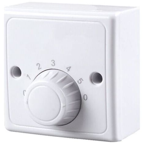 Interrupteur à variateur mural universel 220 V pour ventilateur de plafond, cinq vitesses.