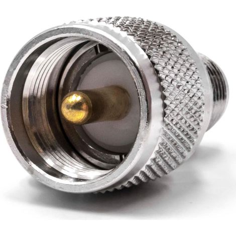 vhbw Adaptador UHF PL (m) a clavija (h) TNC para sistemas de comunicación, dispositivos GPS, antenas - Adaptador coaxial HF