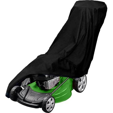 Lawnmower Cover Waterproof 420D Oxford with Drawstring for Lawn Tractor Dust and Weather Protection UV Resistant (1/5)