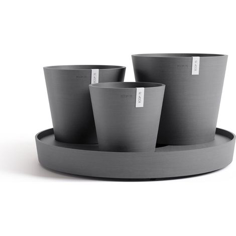 Ecopots Dubai er Blumentopf - L 56,5 cm x H 30,7 cm - Innen- und Außenbereich