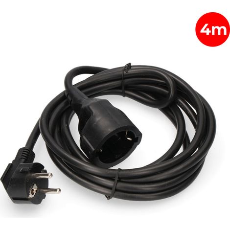 Schlauchverlängerung, 3x1,5, T/TL, 4m, schwarz  EDM 23213