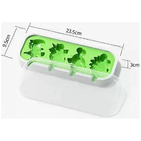 Moule à glace en forme de dinosaure, moule à sucettes glacées en silicone de qualité alimentaire, machine à sucettes glacées, à crèmes glacées et à bâtonnets de fromage à faire soi-même, adapté aux en