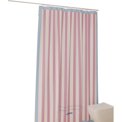 JSSEVN - Cortina de ducha genérica de poliéster de alta calidad, cortinas de baño a rayas duraderas disponibles en varios tamaños, perfectas, 180x180cm (71x71")
