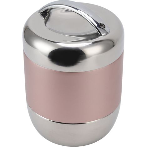 Boîte à lunch isotherme 1,5 L en acier inoxydable multicouche anti-fuites avec couvercle hermétique, couleur or rose, idéale pour le travail. (1/5)
