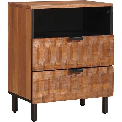 vidaXL Armadio da Notte con cassetto Marrone 50 x 33 x 62 cm