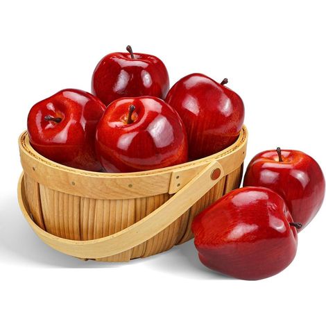 Künstliche Äpfel Rot 6 Stück Dekoration Küche, Lehrmittel, Fotografie (1/5)