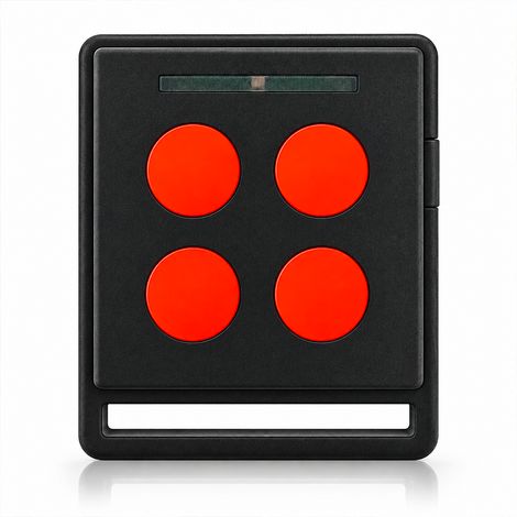 NICE HOME ECCO5 BO Télécommande pour Portail et Porte de Garage - 5 Boutons - Compatible Motorisations NICE HOME - Programmation par Autoapprentissage - Orange et Noire - (1/5)