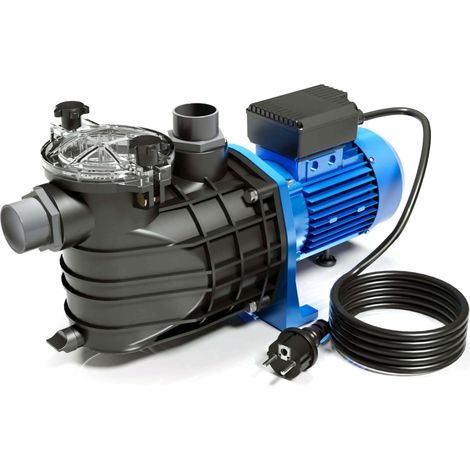 Wiltec – Pompe pour piscine 3000 W – Débit 34800 l/h – Hauteur refoulement 19 m – Filtration efficace – Moteur silencieux