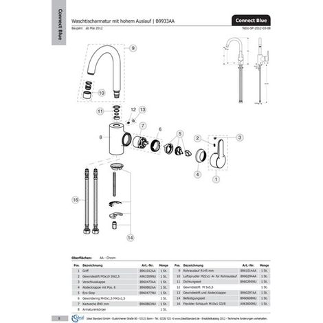 Ideal Standard Aerator, M22X1-A, Edelstahl , B960294GN