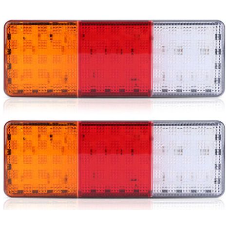 2 x feux arrière LED 12V 75 LED pour remorque, camion, bateau, lampe étanche, indicateur,de DEBUNS