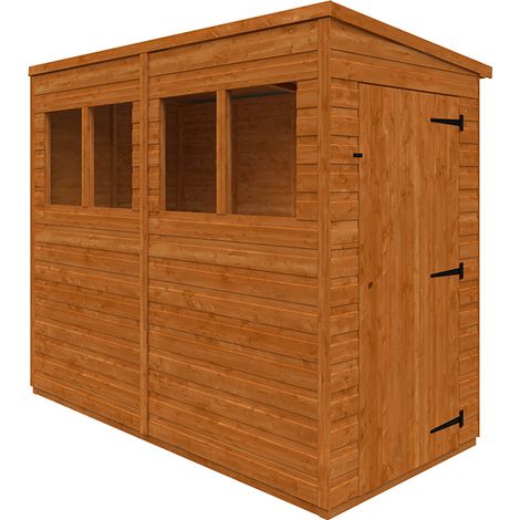 8x4 Flex Pent 12mm Flex - L238.8 x W115 x H203 cm - Solid Wood/Softwood/Pine - Burnt Orange