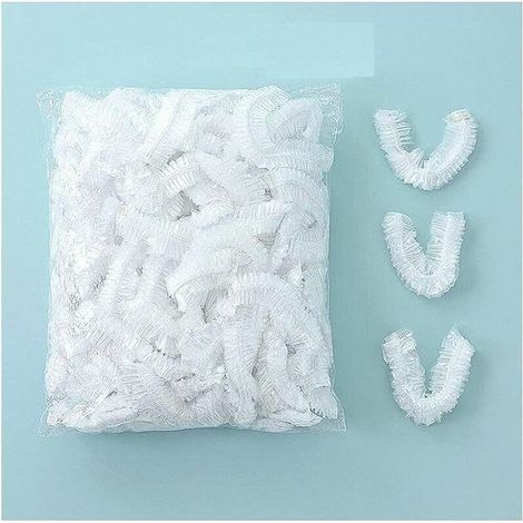 100PCS couvercles alimentaires transparent plastique éLastiques couvercle alimentaire extensible film etirable alimentaire reutilisable protéger les légumes fruit rangement frigo, (1/2)