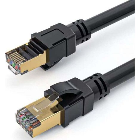 20 m Cat-8-Ethernetkabel, RJ45-LAN-Ethernetkabel, 40 Gbit/s 2000 MHz Internet-Patchkabel für Switch, Router, Modem, Patchpanel, PC
