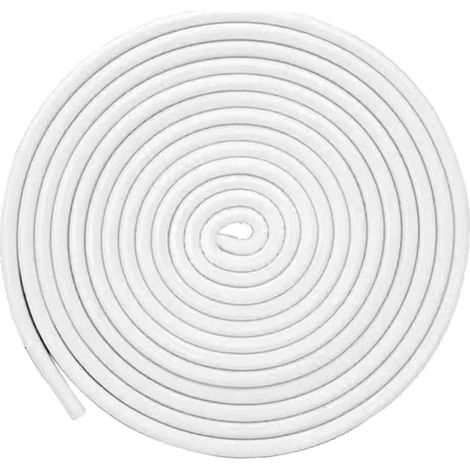 Bande de joint universel en caoutchouc en forme de U avec clips métalliques intégrés, protection pour la plupart des voitures, SUV, installation sans colle, couleur: blanc, 10 m (1/5)