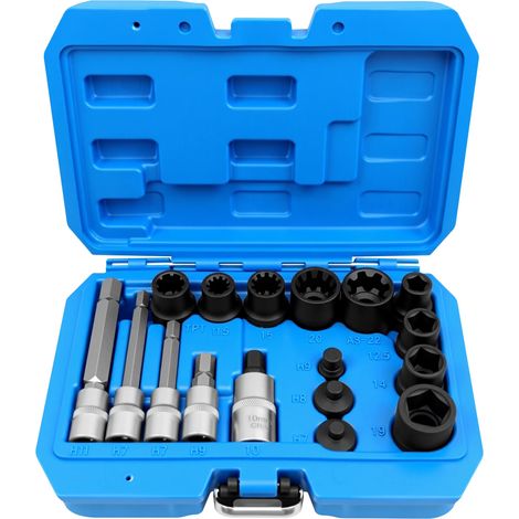 17 pièces Kit Douilles de Frein pour VW Audi Porsche - Outil de Réparation d'Étrier de Frein (1/3)