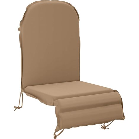 Coussin de transat ensoleillé GEMERT 100 % polyester Taupe – aménagement extérieur (1/5)