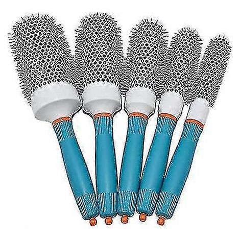Brosse ronde ionique en céramique pour coiffure et salon de coiffure - Ensemble d'outils de coiffage (1/5)