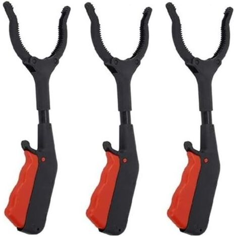 Set mit 3 Kindergreifern, 30 cm, hygienisch, multifunktional, tragbar, zur Abfallsammlung, anwendbar - (1/5)