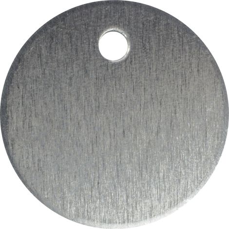 Schlüsselanhänger ø 30mm Schlüsselnummer-Anhänger (ohne Prägung) Aluminium blank