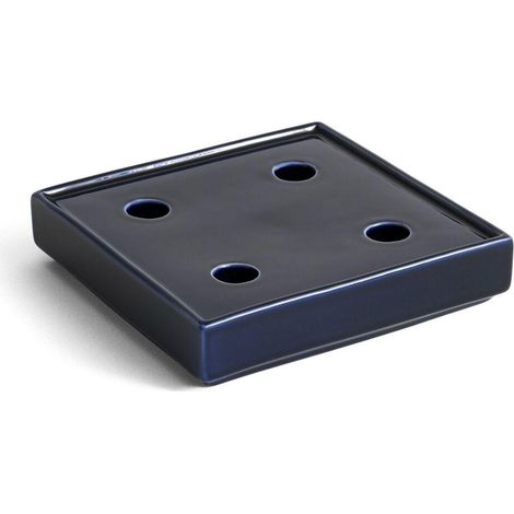 Elegante candeliere quadrato in gres blu scuro