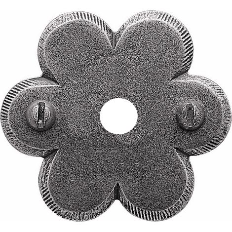 Rosace 1302 rond trou béquille fer noir - BOUVET - R12BC75B