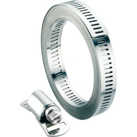 Endlos-Schellenband-Set, 3 Meter, Edelstahl, 13 mm breit BOUTTÉ