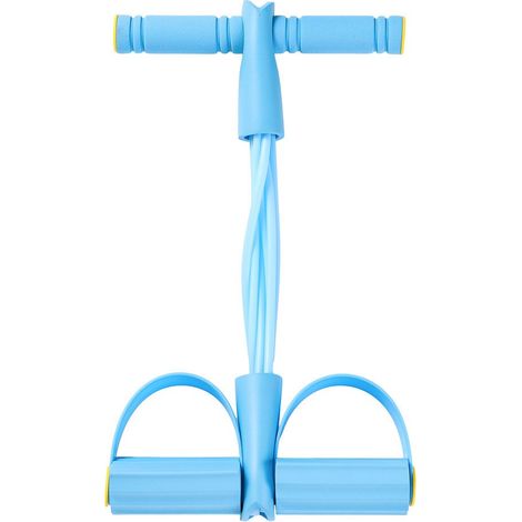 Bande de résistance avec pédale, 6 tubes, pour le yoga et les exercices abdominaux. (1/5)