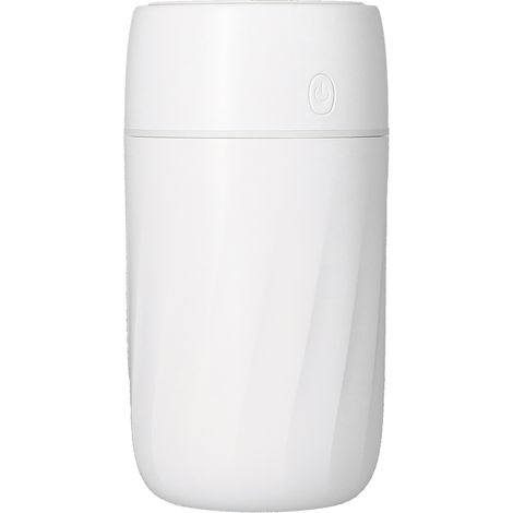 Mini-Luftbefeuchter (300 ml) mit farbigen Lichtern, USB-Anschluss, für Zuhause, Schlafzimmer, Büro, Auto, weiß (1/5)