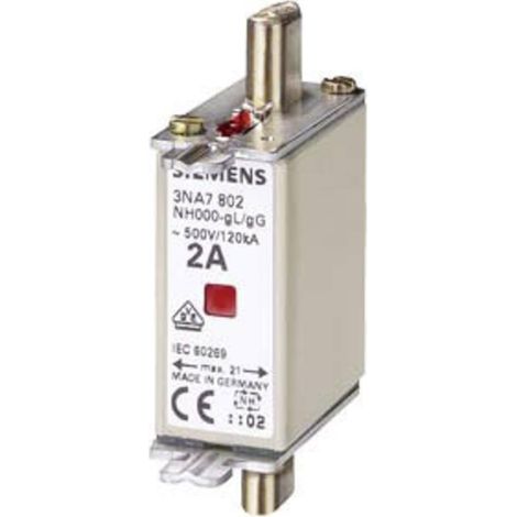 SIEMENS 3NA7822 CARTOUCHE-FUSIBLE TAILLE DU FUSIBLE = 0 63 A 500 V 1 PC(S) (1/2)