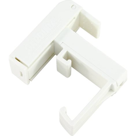 Gardinia Klemmträger für Aluminium-Jalousien weiß, Kunststoff, 2 Stück Jalousien & Zubehör (1/2)