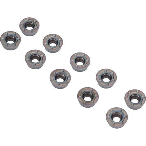 Lot de 10 Plaquettes Carbure Revêtues pour Tour CNC, Lame de Coupe pour Bois et Métal, Porte-Outil de Fraisage (1/5)