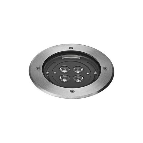 TECNISOL 150 Enc.Sol Ext. IP67 IK10 rond inox LED 12W 10° 3000K 700lm ARIC 50664 (1/4)