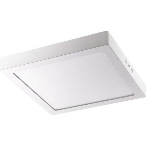 'Alco 9229, Plafonnier LED carré Env. 22,5 x, Argent, métal, 4 cm, 22,5 x 22,5 x 3,5 cm