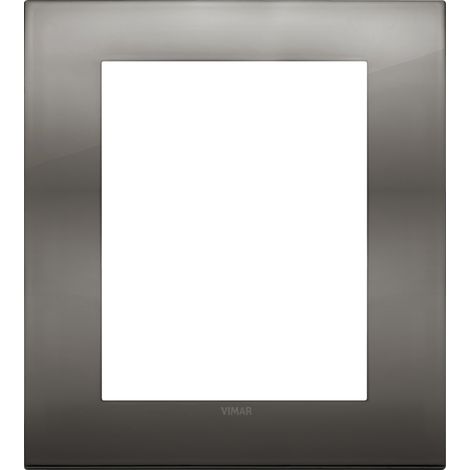 VIMAR - 19668.09 Classic 8M plaque chromée noire