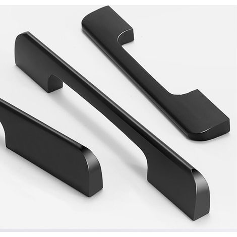 Set di 5 maniglie per mobili da cucina, maniglie in lega di alluminio per ante di armadi, cassetti, guardaroba e camere da letto, complete di viti e cacciavite.