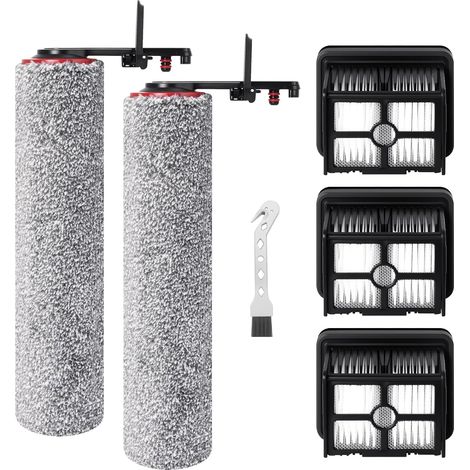 Union – Rouleau de brosse et filtre HEPA pour aspirateur Dreame H15 Pro – 2 brosses rotatives lavables – 3 filtres de rechange – Élimination 99 % des allergènes