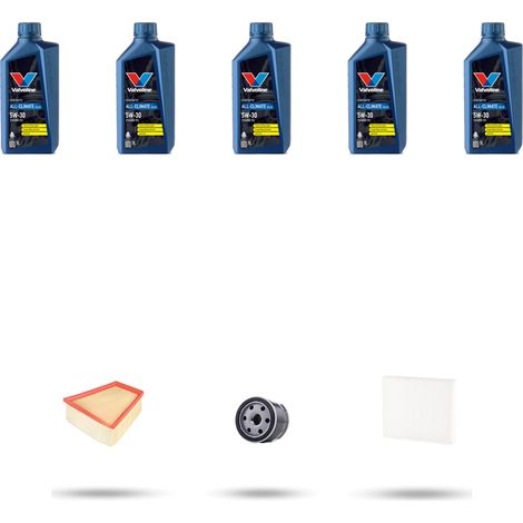 Kit tagliando 3 FILTRI e 5L OLIO compatibile con Renault Scenic II / Grand Scenic 1.4 16v 72kw Dal 2003 (1/5)