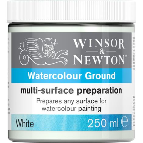 Préparation multi-surfaces – Pour toile, bois, verre, métal et plastique – Apprêt invisible pour des couleurs lumineuses – Blanc, 250 ml (1/5)