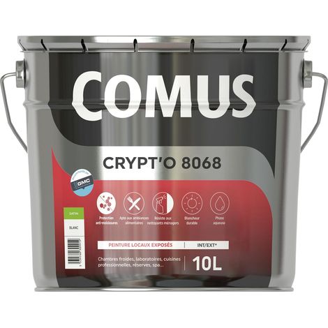 CRYPT'O 8068 10L - Peinture de finition pour locaux exposés en phase aqueuse - COMUS