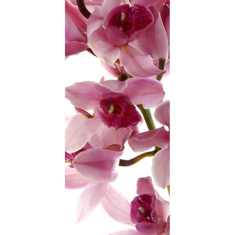 Vertical orchid, paper photo mural, 90x202 cm, 1 part (1/2)