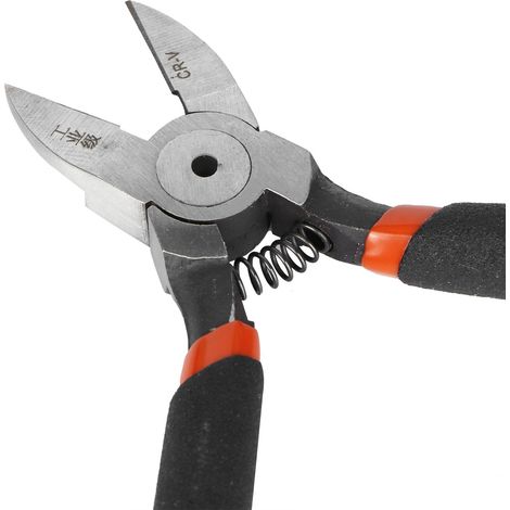 Mini pince coupante diagonale à poignée ressort pour électricien, 12,7 cm (5 pouces) (1/5)