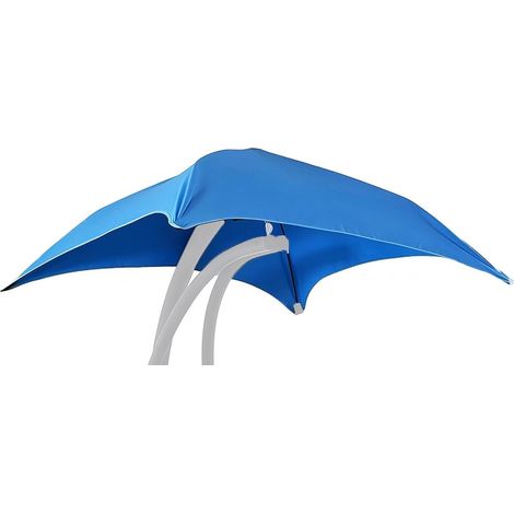 Hamac de rechange imperméable en tissu polyester - Parasol de rechange pour chaise longue suspendue - Protection UV, bleu ciel, 113116cm (1/3)